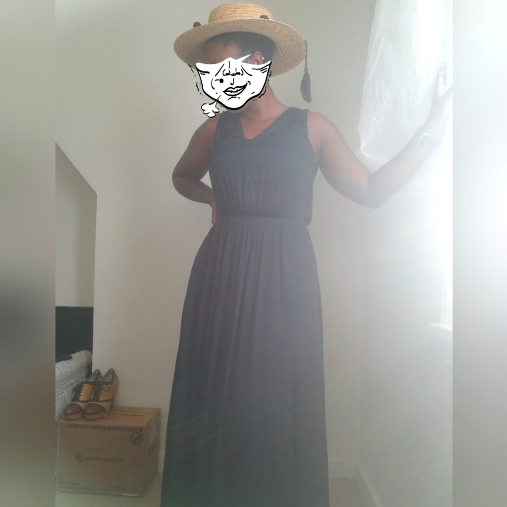 Banana Republic Black Maxi with side slits